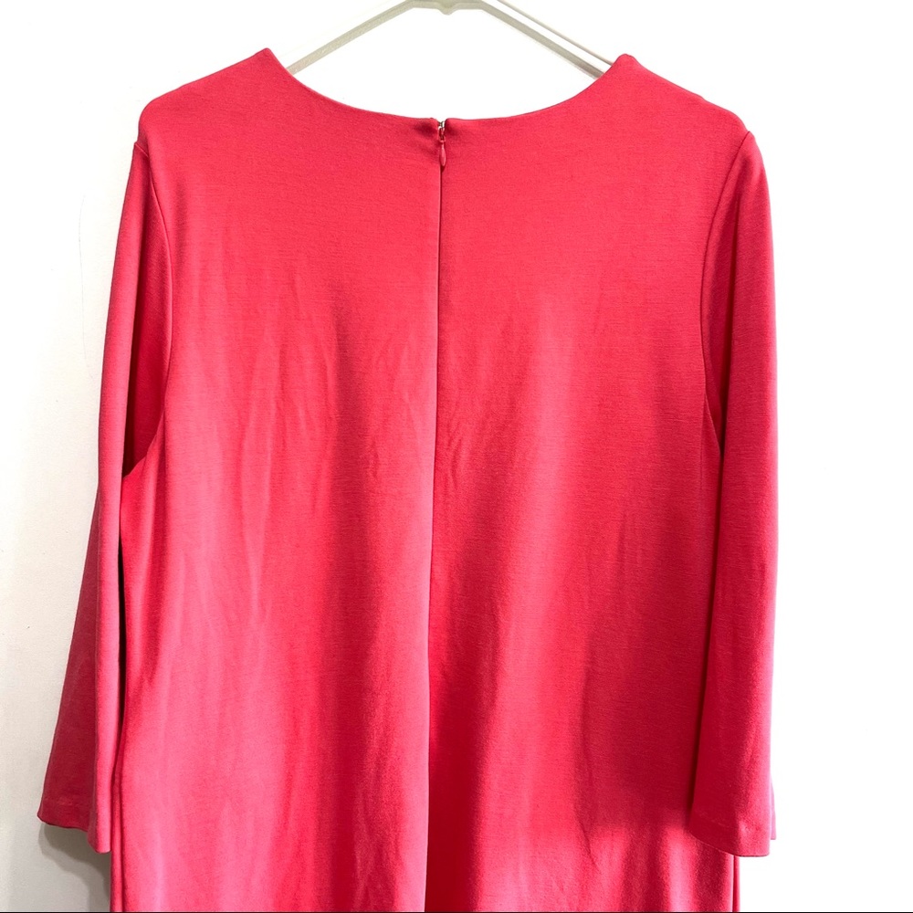 Chico's Coral Ponte Dress Size 2 (12/14) - Picture 5 of 8